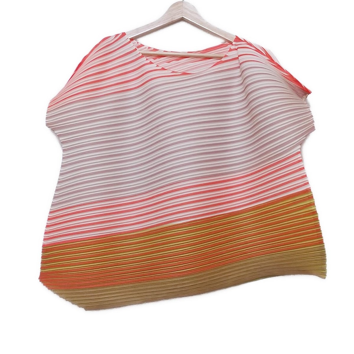 ky38 【超美品】PLEATS PLEASE メッシュボーダー 半袖トップス 楽天市場】pleats please(Tシャツ・カットソー|トップス