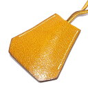 【中古】HERMES(エルメス) クロシェット ネックレス ブラウン レザー