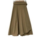 【中古】BLENHEIM(ブレンへイム) 巻きスカート ロング ブラウン