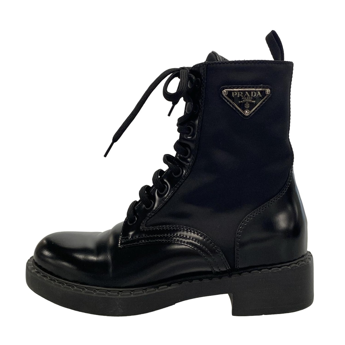 【PRADA】レースアップ アンクルブーツ☆SALE中 楽天市場】レースアップ ブーツ(ブランドプラダ)(ブーツ