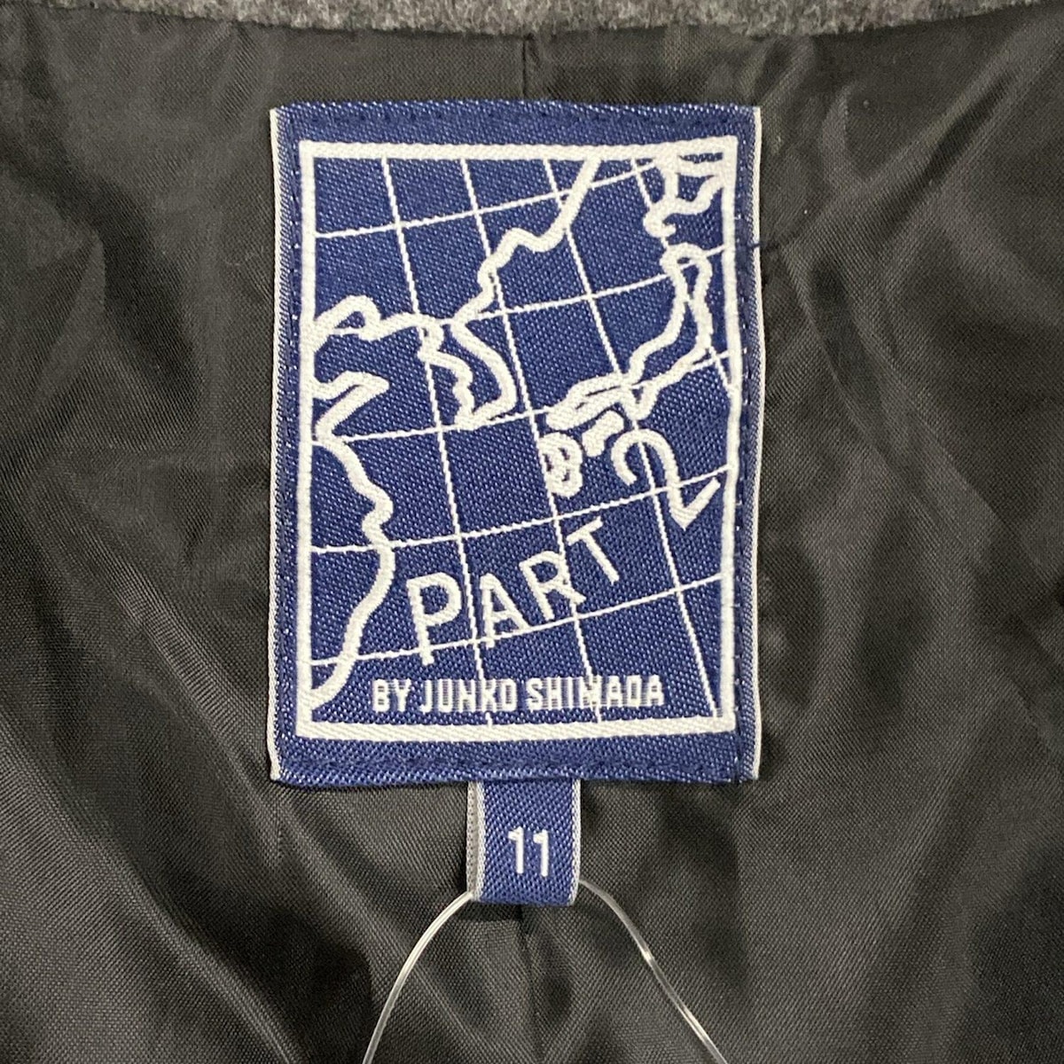 【新着】【中古】JUNKO SHIMADA(ジュンコシマダ) コート 長袖/中綿/PART2/冬 ダークグレー×黒