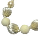 【中古】TO BE CHIC(トゥービーシック) ネックレス アイボリー×ゴールド