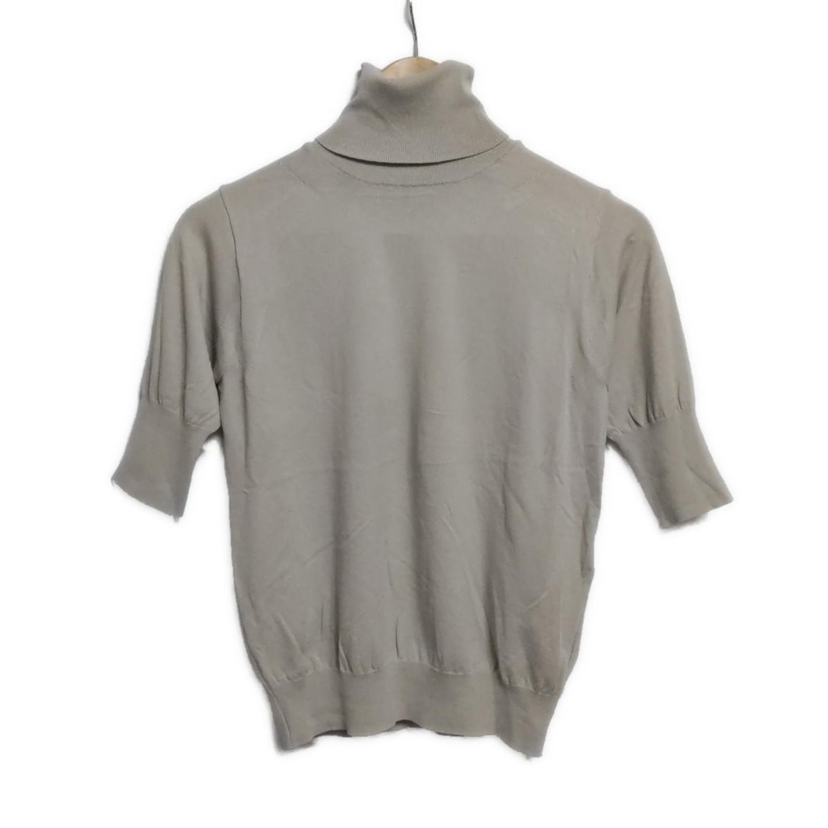 【中古】SEVEN TEN by MIHO KAWAHITO(セブンテン バイミホカワヒト) 半袖セーター タートルネック グレ..