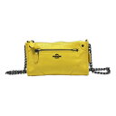 【中古】COACH(コーチ) ショルダーバッグ イエロー レザー