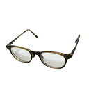 【中古】OLIVER PEOPLES(オリバーピープルズ) メガネ 度入り クリア×ブラウン