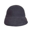 【中古】ENTWURFEIN(エントワフェイン) キャップ 黒 ウール