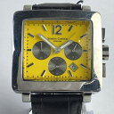 【中古】SIMON CARTER(サイモンカーター) 腕時計 クロノグラフ/カレンダー イエロー(2)
