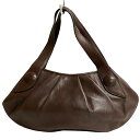 【中古】BRUNOMAGLI(ブルーノマリ) ハンドバッグ ブラウン レザー