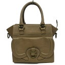 【中古】TOFF&LOADSTONE(トフアンドロードストーン) ハンドバッグ 2WAY ベージュ レザー