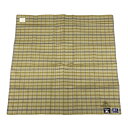 【中古】Burberry's(バーバリーズ) ハンカチ チェック柄 イエロー×マルチ
