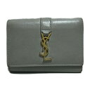 【中古】SAINT LAURENT PARIS(サンローランパリ) キーケース 6連フック グレー レザー