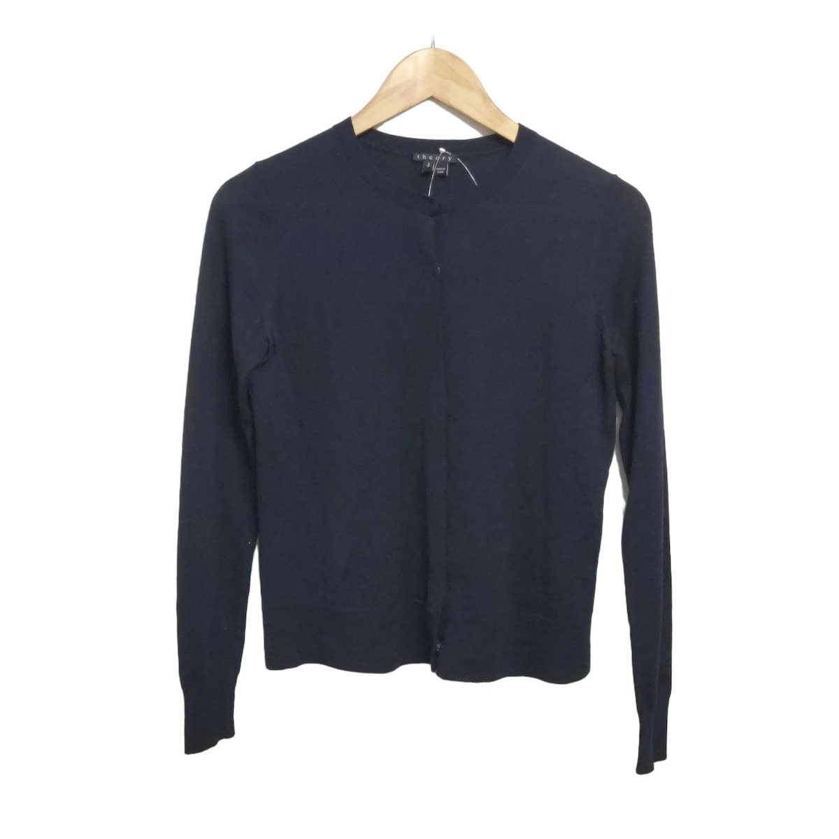 【中古】theory(セオリー) カーディガン 長袖 ネイビー