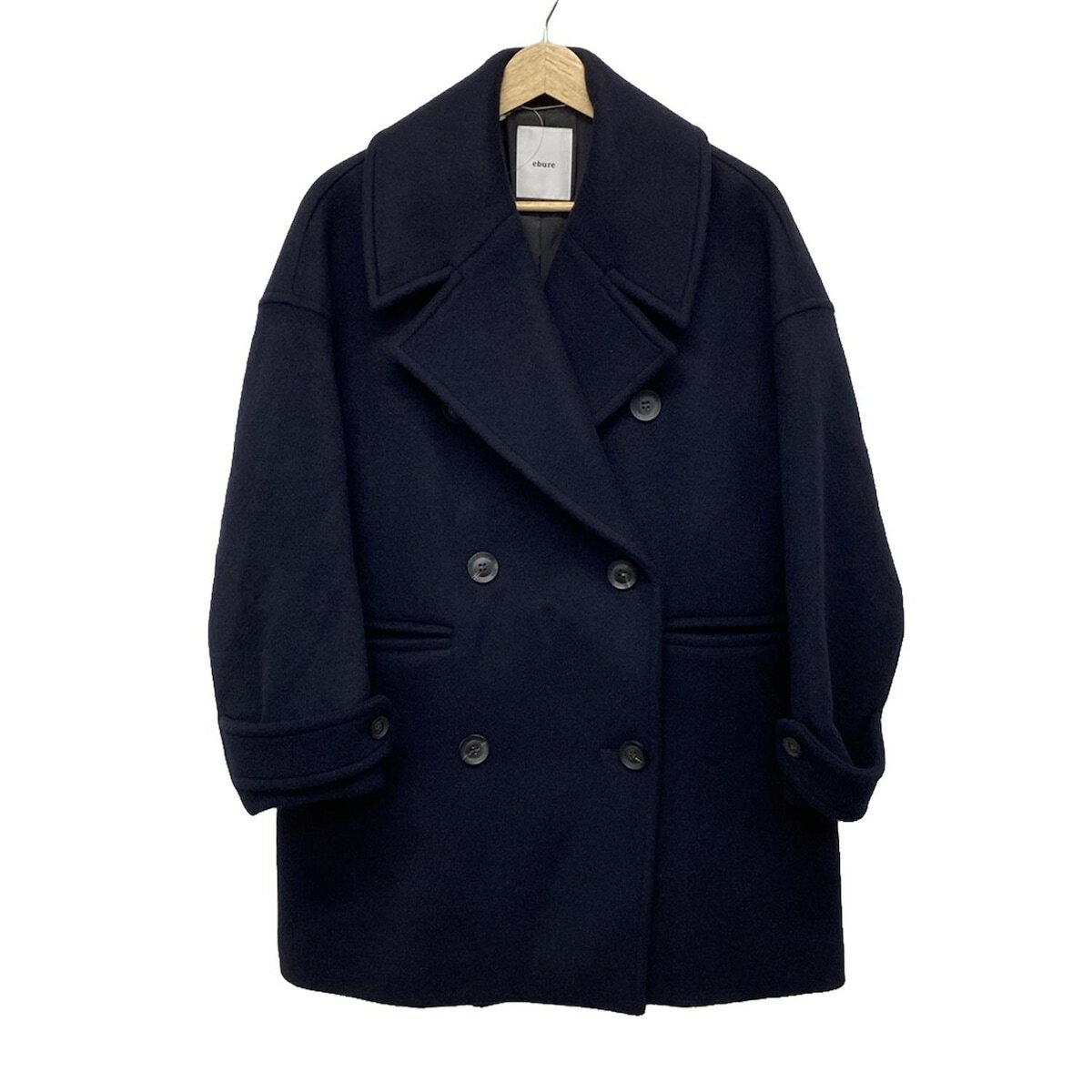 【中古】ebure(エブール) Pコート 長袖/冬 黒