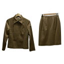 【中古】NEW YORKER(ニューヨーカー) スカートセットアップ 3点セット/パンツ ライトブラウン
