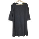 【中古】EMPORIOARMANI(エンポリオアルマーニ) ワンピース クルーネック/七分袖/ひざ丈 黒