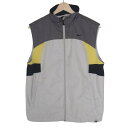【中古】NIKE(ナイキ) ベスト ジップアップ ライトグレー×ダークグレー×マルチ