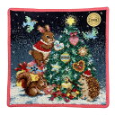 【中古】FEILER(フェイラー) 小物 ハンドタオル/リトルクリスマスナイト/2021クリスマス ダークグレー×グリーン×マルチ