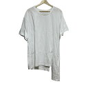 【中古】Ground Y(グラウンド ワイ) チュニック クルーネック/半袖 白