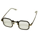 【新着】【中古】GUCCI(グッチ) メガネ クリア×ゴールド×マルチ