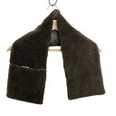 【新着】【中古】United Arrows GREEN LABEL RELAXING(ユナイテッドアローズ グリーンレーベル) マフラー TAIONコラボ ダークブラウン ダウン、フェザー