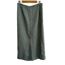 【中古】DRIES VAN NOTEN(ドリスヴァンノッテン) ロングスカート ライトグリーン