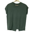【中古】theory(セオリー) 半袖カットソー 変形デザイン カーキ