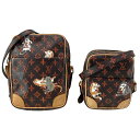 【中古】LOUIS VUITTON(ルイヴィトン) パナム・セット ショルダーバッグ キャットグラム