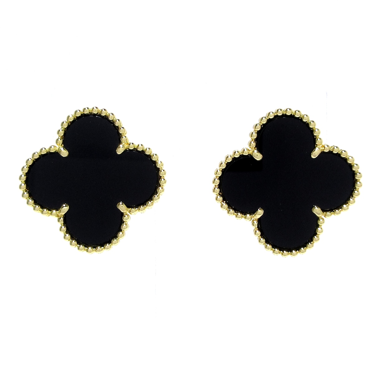 【中古】VanCleef & Arpels(ヴァンクリーフ&アーペル) マジックアルハンブラ ピアス K18YG×オニキスのサムネイル