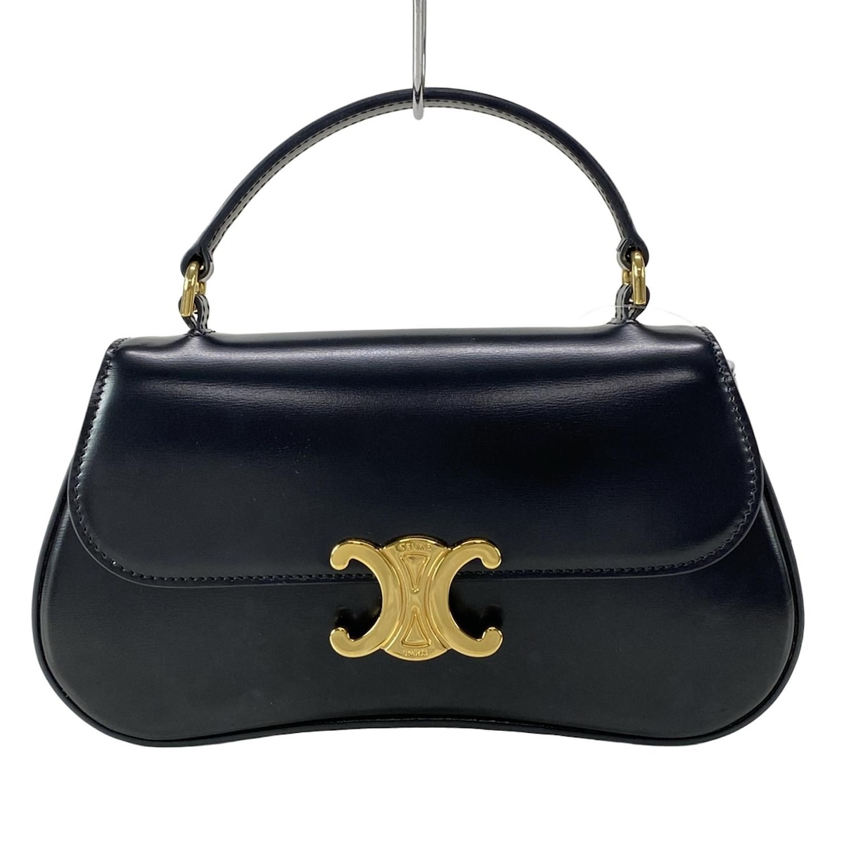【中古】CELINE(セリーヌ) ティーン ローラ ハンドバッグ 黒のサムネイル