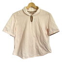 【中古】DAKS(ダックス) 半袖ポロシャツ ライトピンク×ベージュ×マルチ