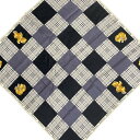 【中古】Burberry's(バーバリーズ) スカーフ チェック柄/クマ グレー×黒×マルチ