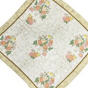 【中古】WEDG WOOD(ウェッジウッド) スカーフ 花柄 アイボリー×ベージュ×マルチ