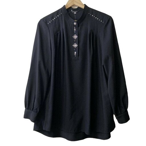 【中古】VALENZA(バレンザ) チュニック 長袖/ラインストーン 黒×クリア 【中古】VALENZA(バレンザ) チュニック 長袖/ラインストーン 黒×クリア