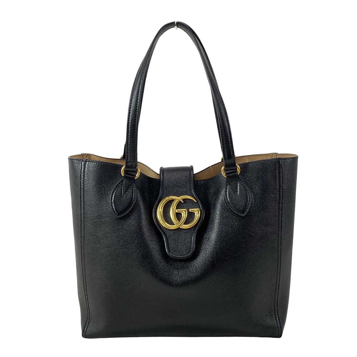 【GUCCI】GG マーモント トップハンドルトートバッグ 黒・中古 楽天市場】グッチ gucci マーモント marmont トートバッグの通販