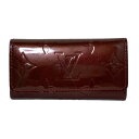 【新着】【中古】LOUIS VUITTON(ルイヴィトン) ミュルティクレ4 キーケース ルージュフォーヴィスト レザー