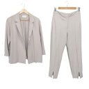 【中古】PLS+T(PLST)(プラステ) レディースパンツスーツ グレーベージュ
