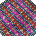 【中古】KENZO(ケンゾー) スカーフ 花柄/ストライプ レッド×パープル×マルチ