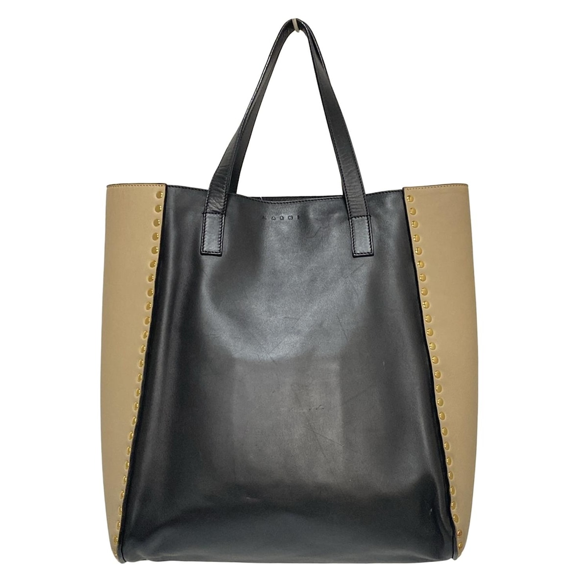 MARNI マルニ トートバッグ グレーx黒 - 2108425Y0046 楽天市場】マルニ marni トートバッグ レザー 黒 バッグの通販