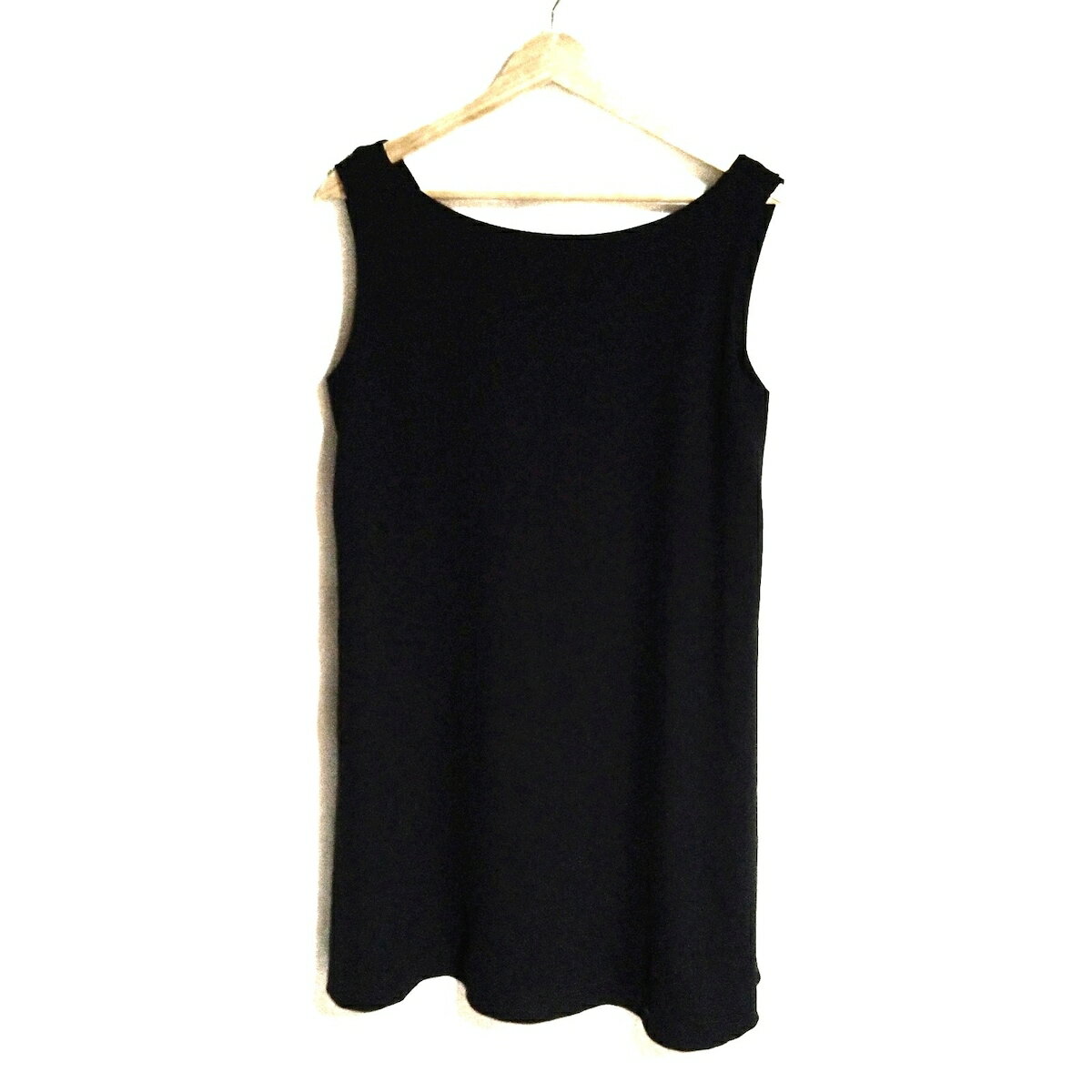 【中古】FOXEY NEW YORK(フォクシーニューヨーク) ワンピース クルーネック/ノースリーブ/ひざ丈 黒(4)