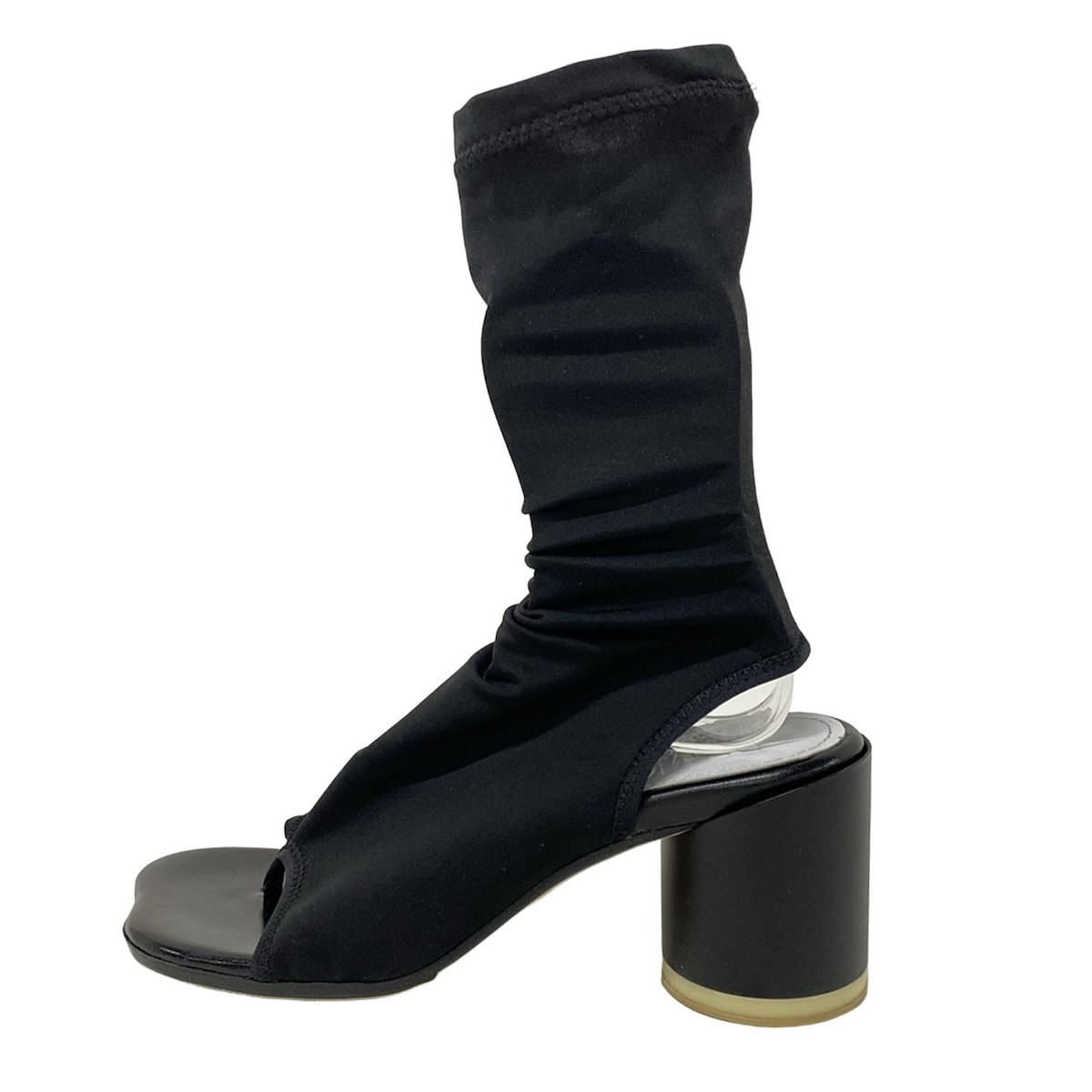 【中古】MM6(エムエムシックス) ブーツ ブーツサンダル/トング/アウトソール張替済 黒