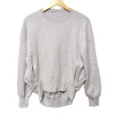 【中古】ADORE(アドーア) 長袖カットソー クルーネック ライトグレー
