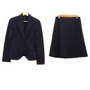 【中古】NARACAMICIE(ナラカミーチェ) スカートスーツ ダークネイビー