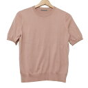 【中古】theory luxe(セオリーリュクス) 半袖カットソー クルーネック/シルク混 ライトピンク
