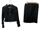 【中古】CITRUS NOTES(シトラスノーツ) スカートスーツ 黒