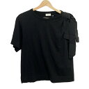 【中古】DRIES VAN NOTEN(ドリスヴァンノッテン) 半袖Tシャツ リボン 黒