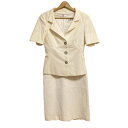 【中古】Max Mara(マックスマーラ) ワンピーススーツ アイボリー