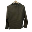 【中古】ISSEY MIYAKE FETE(イッセイミヤケフェット) 長袖カットソー ハイネック/プリーツ/ドルマンスリーブ グレーベージュ