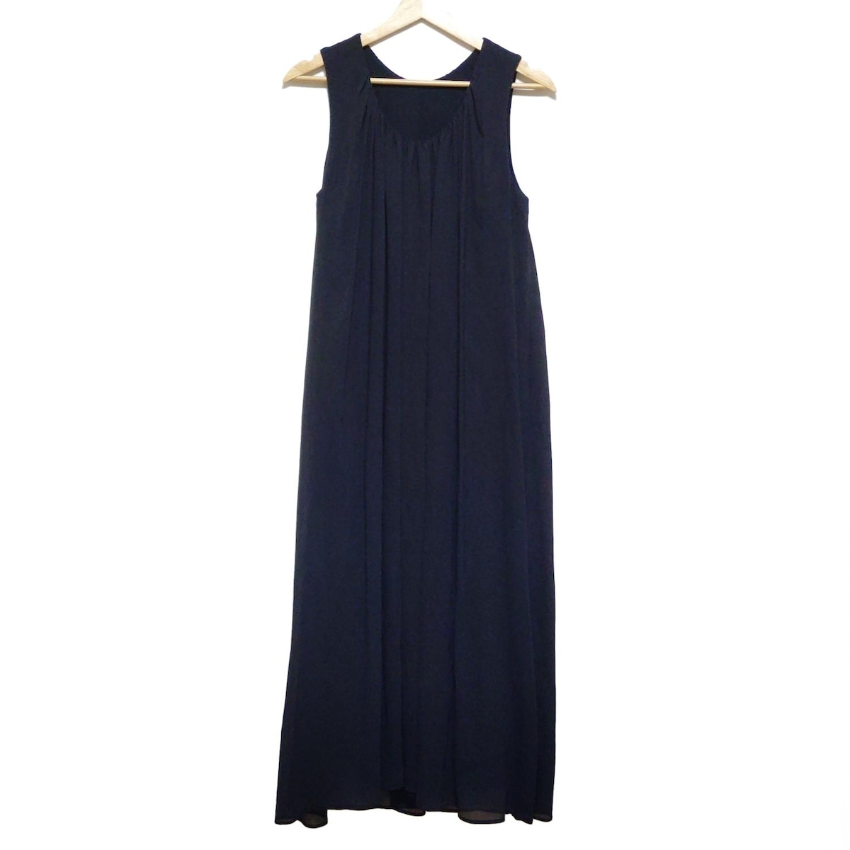 【中古】IENA(イエナ) ワンピース クルーネック/ノースリーブ/マキシ丈 黒