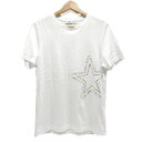 【中古】JIMMY CHOO(ジミーチュウ) 半袖Tシャツ クルーネック/スター(星) 白
