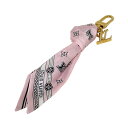 【中古】LOUIS VUITTON(ルイヴィトン) バッグチャーム・LV バンダナ キーホルダー(チャーム) ピンク シルク(4)